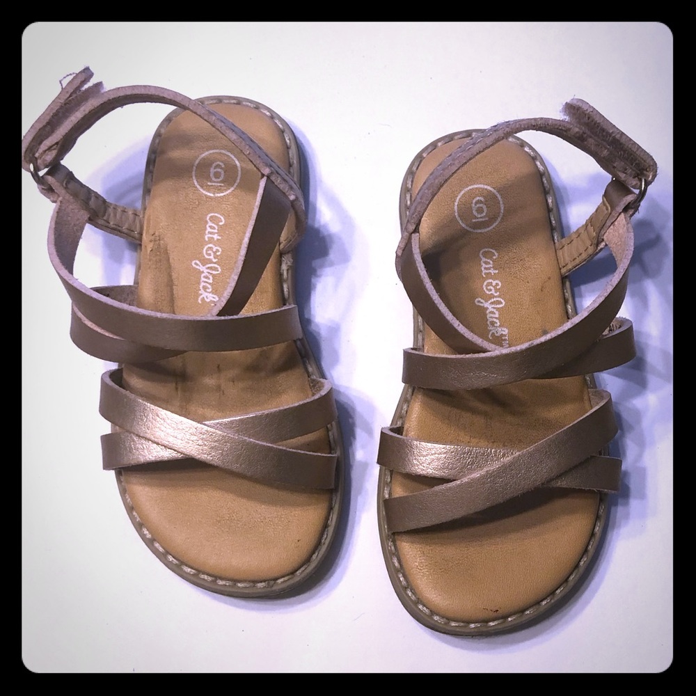 Cat and Jack Rose Gold Sandals